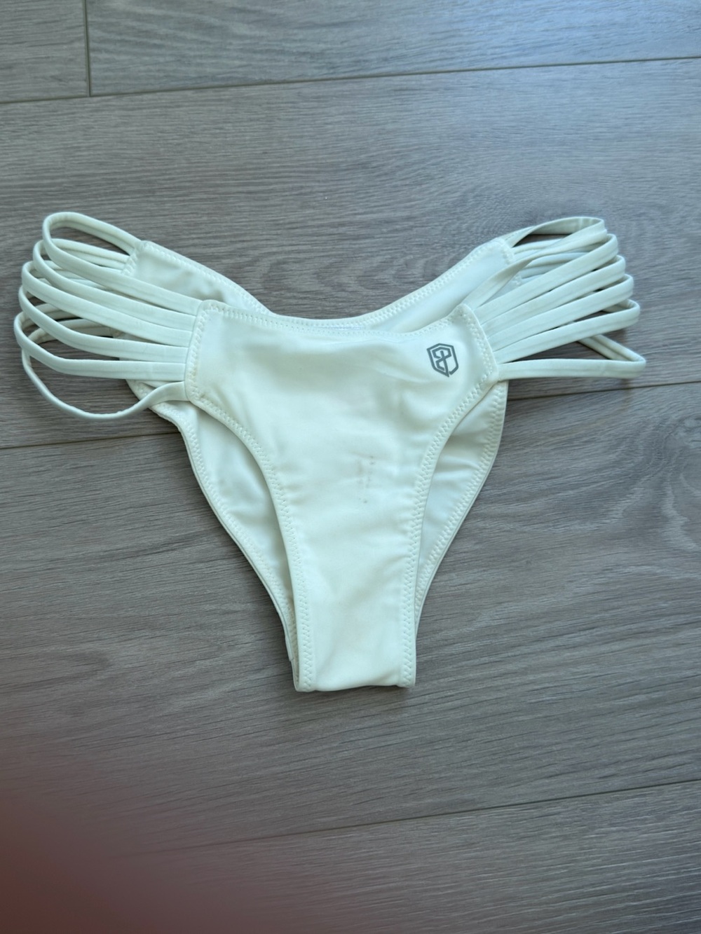 Born Primitive Cream Strappy Women's Swim Bottom